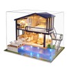 GuDoQi DIY Miniature Dollhouse Kit, Tiny House kit with Music,