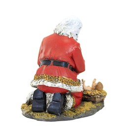 Roman 633312 Figura de Papá Noel arrodillado con bebé y cordero, 12,7 cm, multicolor