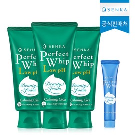 Senka Perfect Whip Raw pH Calming Cica 100g 3 Packs / 센카 퍼펙트 휩 로우 pH 카밍 시카 100g 3개