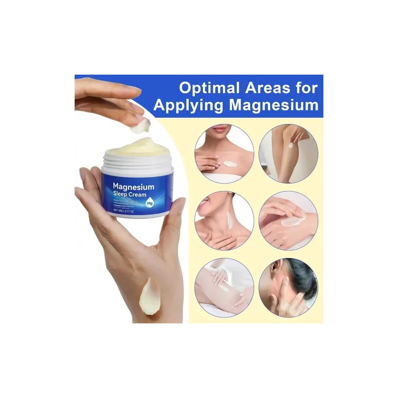 Crema De Magnesio Insomio Estrés Ansiedad Relajación Natural