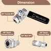 POWER TOWN Ball Valve Pressure Washer, 3/8 Inch Quick Connect