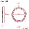Yamaha Blue O-Ring Drive Chain & Sprockets Kit for Yamaha