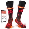 Heated Socks - 7.4V/3000mAh Electric Socks for Men Women,Rechargeable Heated