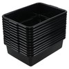 Leendines 12-pack 13 L Restaurant Dish Tub Basin, Plastic Bus