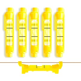 Nivel de línea de cuerda, 5 unidades de cuerda para colgar, nivel de burbuja, nivel de burbuja, nivel de burbuja, con ganchos moldeados, para...      