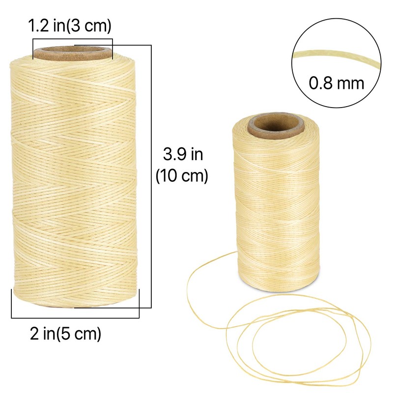 Waxed Thread, Wax String, Coated Cord Heavy Duty Polyester 284Yard