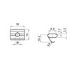 10x T-Slot Nut Sliding Block swivel-in with spring Slot 10