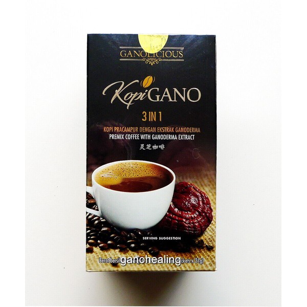 1 Box Gano Excel 3 in 1 Coffee Ganoderma Reishi Lingzhi Instant Cafe Express