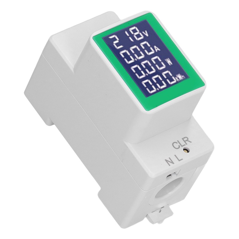 DIN Rail Meter Digital Voltmeter Ammeter Power Energy Monitor Multimeter