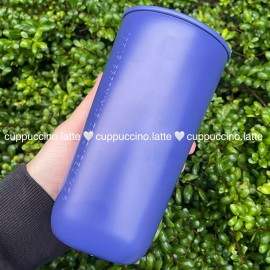 Starbucks NWT Starbucks 2025 Matte Purple Blue Recycled Sustain Triangle SS Mini Tumbler