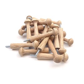 Screw in Oak Shaker Peg 3.5" - (Pack of 20)