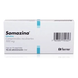 Somazina Comprimidos Recubiertos 500 Mg, 10 Comprimidos