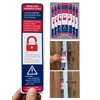 12 Pack Lockdown Magnetic Strips Door Security Devices Thin Magnetic