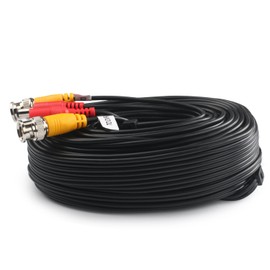 Postta BNC Video Power Cable (4 Pack 25 Feet) Video Security Camera Cable Wire with Eight Connectors for CCTV DVR Surveillance System