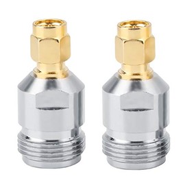 RF Plug, 2 Pieces N Male to SMA Female Test Converter, HF Coaxial Adapter Test Converter