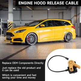 Engine Hood Release Cable Hood Latch Cable - Compatible for Ford Focus 2012-2018 - Replace Part CV6Z-16A770-A, CV6Z16A770A, 912-22