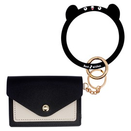 BIHRTC Silicone Keychain Bangle Key Ring for Women Keychain Wrist Key Chain Wristlet Bracelet Keychain Car Key Holder Large Bangle Keyring Wristlet Wallet Bracelet Key Chains