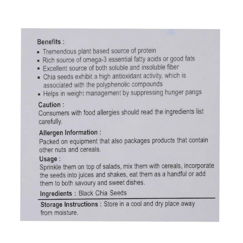 Nutriwish Premium Chia Seeds, 500g