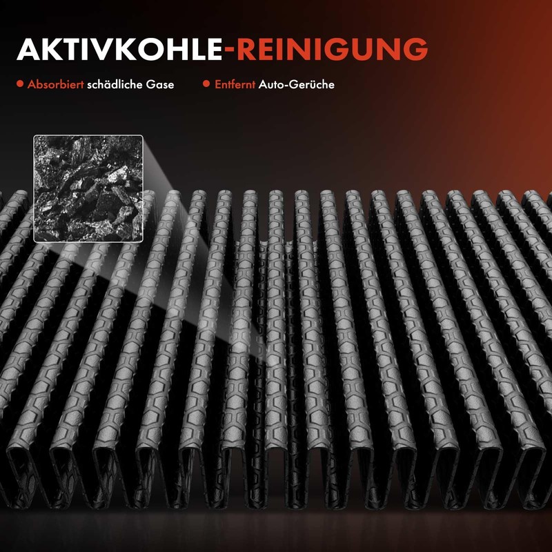 Frankberg 4x Cabin Air Filter Pollen Filter with Activated Carbon