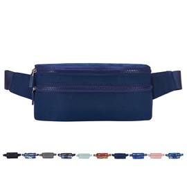 Goothdurs Riñonera para mujeres y hombres, a la moda, impermeable, con cinturón ajustable, para correr, viajes, senderismo, ciclismo, dinero, A9-azul.,