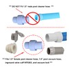 ATIE 1.5" Pool Hose Connector Coupling Adapter Connects Female Cuff