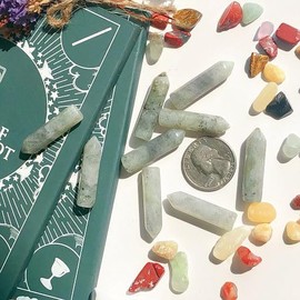 GUJOXILA GUJOXILA 10PCS Klarer Labradorit Edelsteine Kristalle Sets Heilung Kristall Stein Kristalls?ule Trme Hexagonal Punkt St?beMeditation Energie Bulk Sechseckige Punkte Reiki Palmenstein