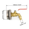QWORK 2" Drum Faucet Brass Barrel Faucet with EPDM Gasket