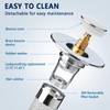 Anytin 2pcs Bathroom Sink Drain Strainer Pop Up Sink Drain