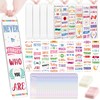 Dazoratix Inspirational Acrylic Bookmark Blanks - 60 Pcs Bookmarks Making