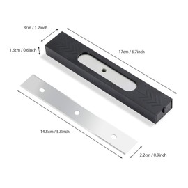EHDIS 6 inch Razor Blades Paint Scraper Replacement Stainless Steel Blades for Window Scrapers, Double Edged Razor Blades, Pack of 25 Blades (062)