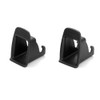 Carrfan 2pcs Car Child Seat ISOFIX Interface Buckle, Black Fixed
