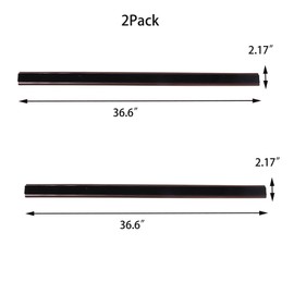 Vilemoon 2Pack Door Draft Stopper with Felt Cloth Reduce Noise, 36.6" Rubber Door Sweep Breeze Blocker, Adjustable Under Door Draft Stoppers, Soundproofing for Doors, Door Seal (White, 36.6"*2.17")