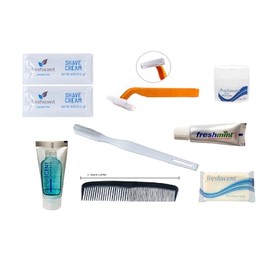96 Kits - Bulk Case of Wholesale Deluxe Toiletries for Men, Women, Travel, Charity 10 Piece Hygiene Kits
