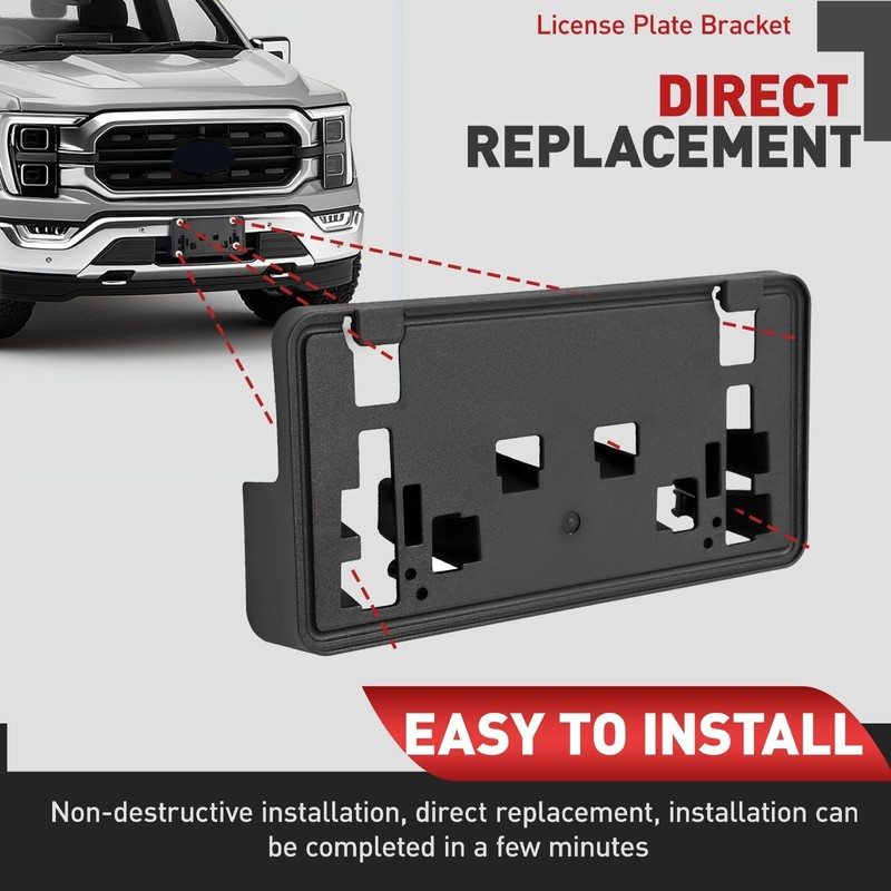 JMTAAT Front License Plate Frame Bracket Compatible with 2021-2023 Ford