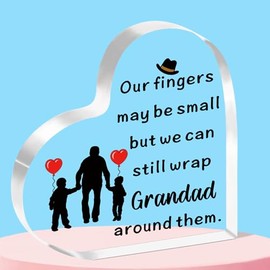 QMVMV Grandad Gifts from Grandchildren Acrylic Plaque Gifts for Grandad Birthday Christmas for Grandad Best Grandad Gifts