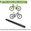 HOPESPANNER Universal 25.4x300mm Black Bike Seatpost Durable Bike Saddle Post
