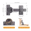 Chibery 10 Pack Inset Soft Close Concealed Hinges, Black Titanium