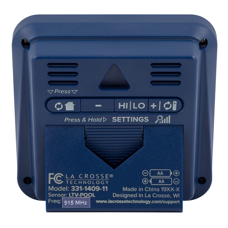 La Crosse Technology 331-09667-INT Wireless Pool Thermometer with Indoor LCD