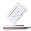 ITZAMNA your next Appointment Card Minimalist design 100 white