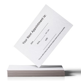 ITZAMNA your next Appointment Card Minimalist design 100 white