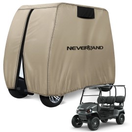 NEVERLAND Waterproof Golf Cart Cover 4 Passenger Rain Protection Fit Club Car EZ Go Yamaha