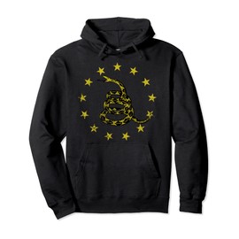 Gadsden Flag, Snake Symbol, Betsy Ross Flag, Patriotic Pullover Hoodie