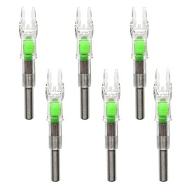 JIANZD Lighted Nocks for Arrows 6Pcs Led Archery Nocks with .244"/6.2mm Inside Diameter