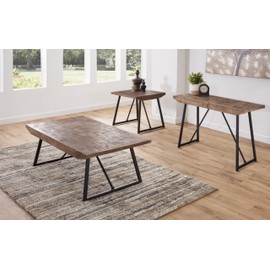 Steve Silver Walden Parquet Cocktail Table, 48" L x 28" W x 19.5" H, Brown