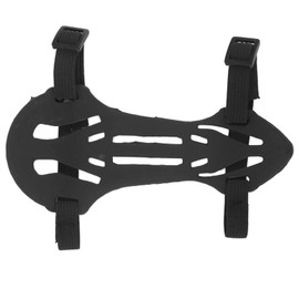 DAUZ Protectores de Brazo de Tiro con Arco, Negro, para Niños y Adolescentes, con 2 Hebillas Ajustables y Material SPG Transpirable