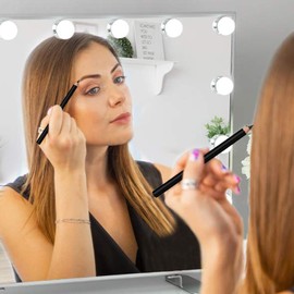 Eye Liner Pen - Double-ended Eye Liner Pen Sharpenable - Smudge Resistant Cosmetic Aid for Traveling Business Trip Outdoor Home