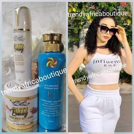 trendy 🔥🔥Lait snapchat Diamant Lotion, Glitzluxury SNOW WHITE Molato Soap &💪 Serum