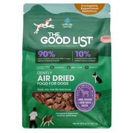 Farmland Traditions The Good List: Gently Air-Dried Food w/Bone Broth for Dogs (2.2 lbs., Lamb, Venison, & Bone Broth)