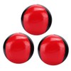 Juggling Ball 3 Pieces, Portable Juggling Ball Red Black Leather