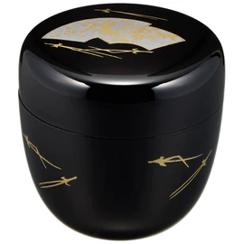 Nakatani Brothers Shokai Yamanaka Lacquerware, 2.2 pcs, Black, Fan Face 33-4803